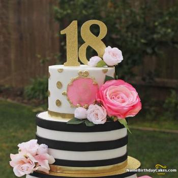 Simple 18th Birthday Cake Designs