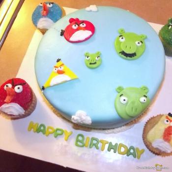 angry bird cakes