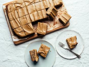 Banana Cake with Caramel Frosting