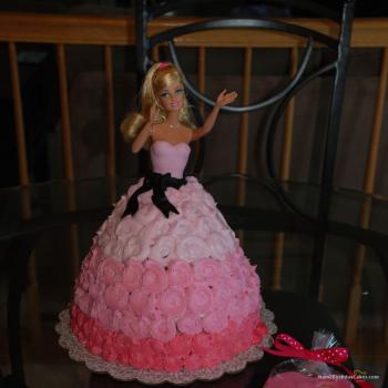 barbie doll birthday cake