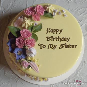 beautiful cake for sister