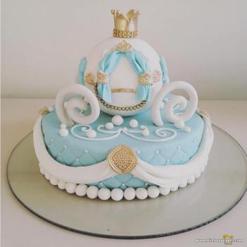 cinderella themed cake