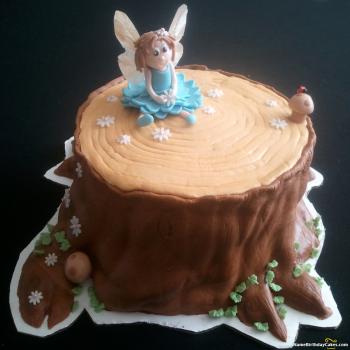 fairy happy birthday cake