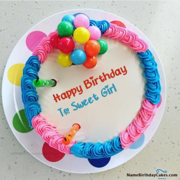 free girl birthday cake