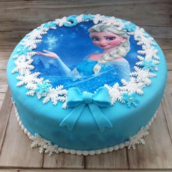 frozen elsa cake