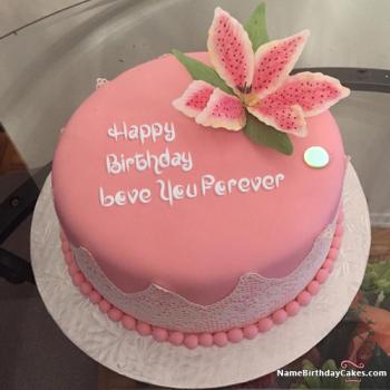 happy birthday cake for love