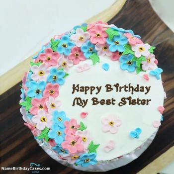happy birthday sister cake