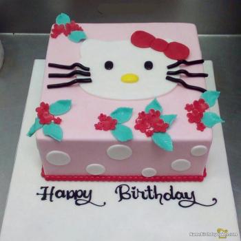 kitty birthday cake