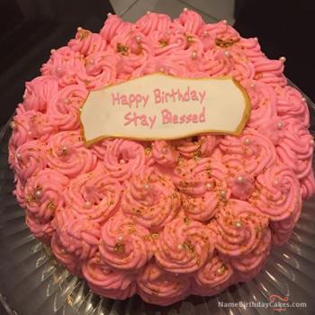 pink birthday cake for girls