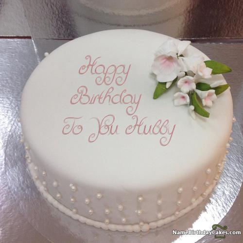 Happy Birthday Wishes For Husband On Cake With Name