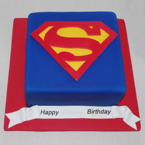 superman birthday cake pictures